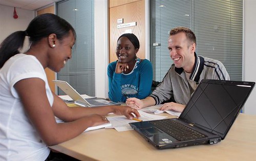 Salford Business School students