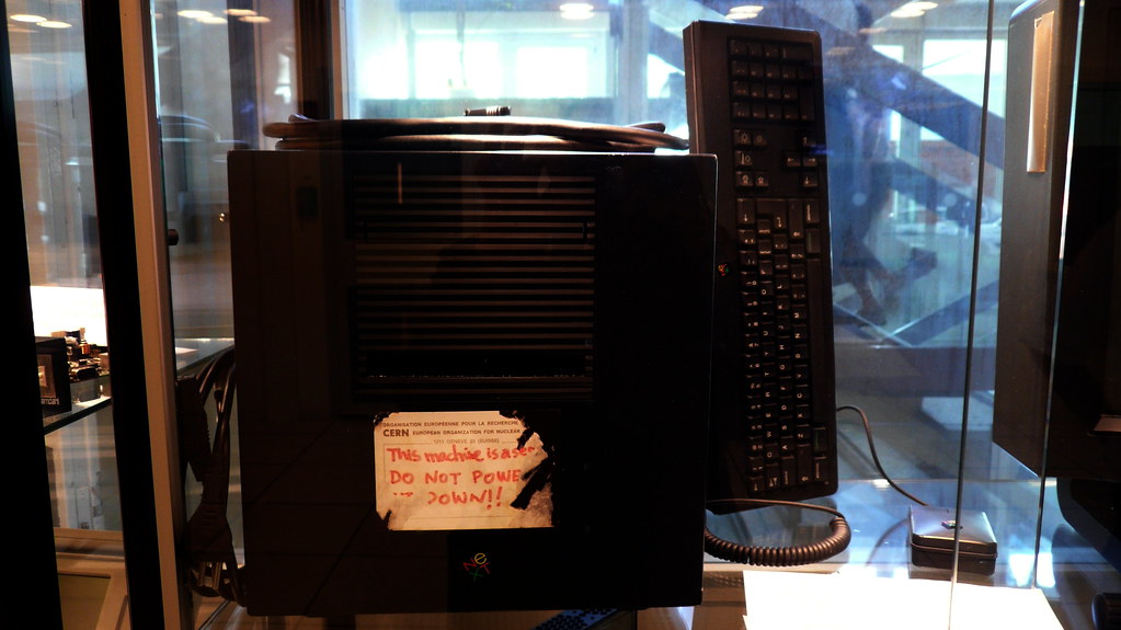 The first web-server, data-centre, CERN, Geneva